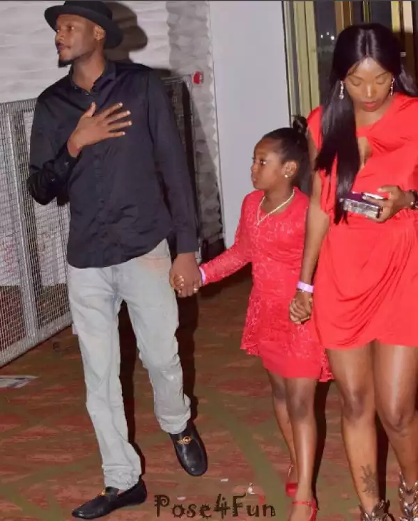 Beautiful photo of 2face Idibia, Annie and daughter